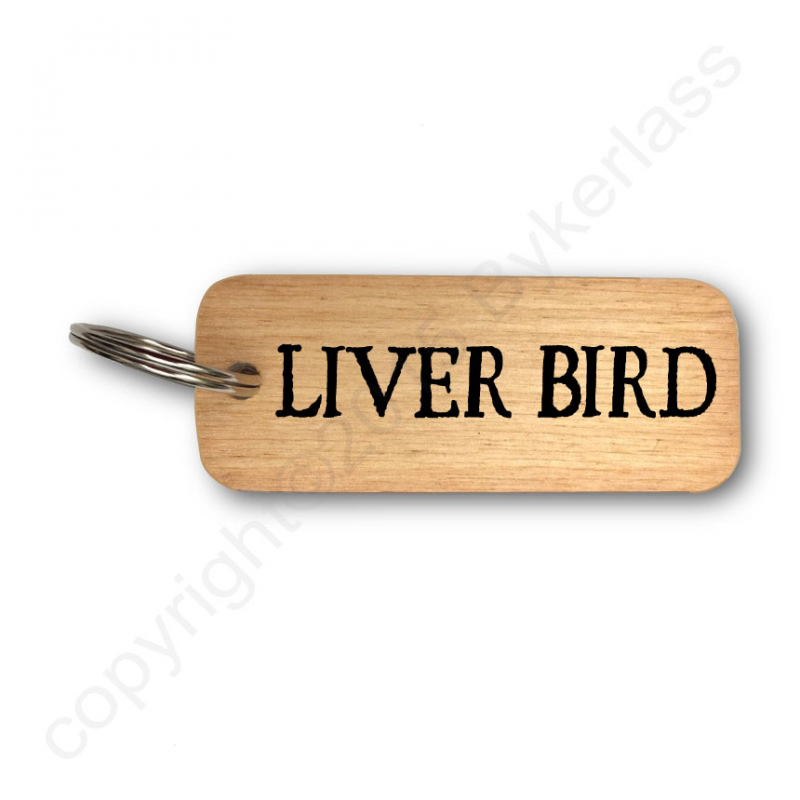 Liver Bird Keyring - Wooden