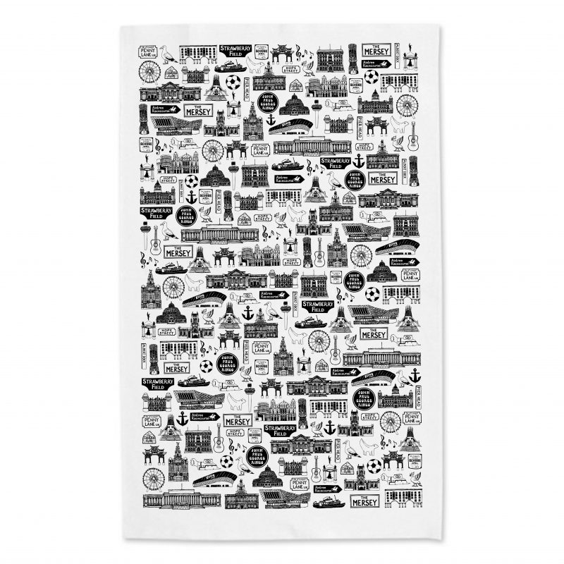 Liverpool Icons Tea Towel - Martha Mitchell