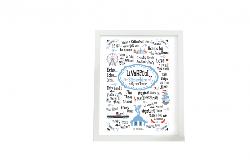 Liverpool Print - Iconic City Sights A3