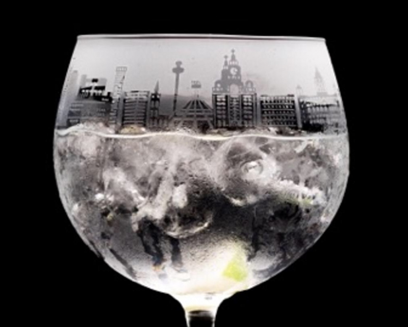 Liverpool FC Gin Glass