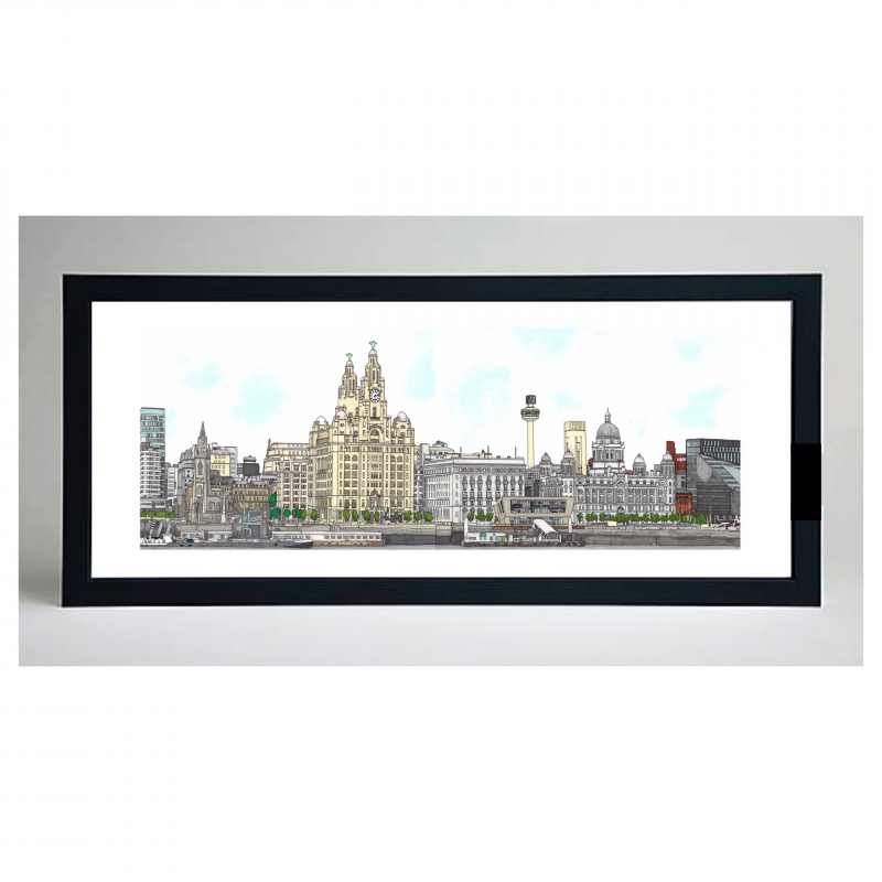 Liverpool Waterfront Print - Paint By Pablo