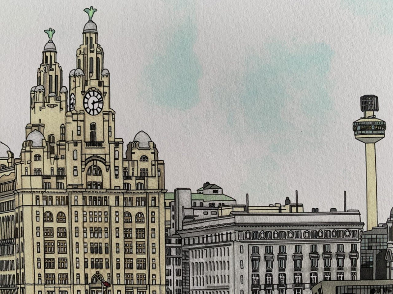 Liverpool Waterfront Print - Paint By Pablo
