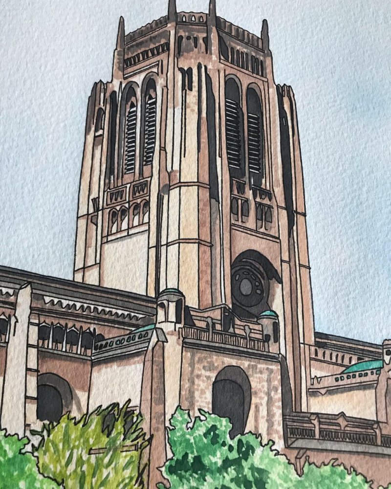 Anglican Cathedral Print - Paint By Pablo