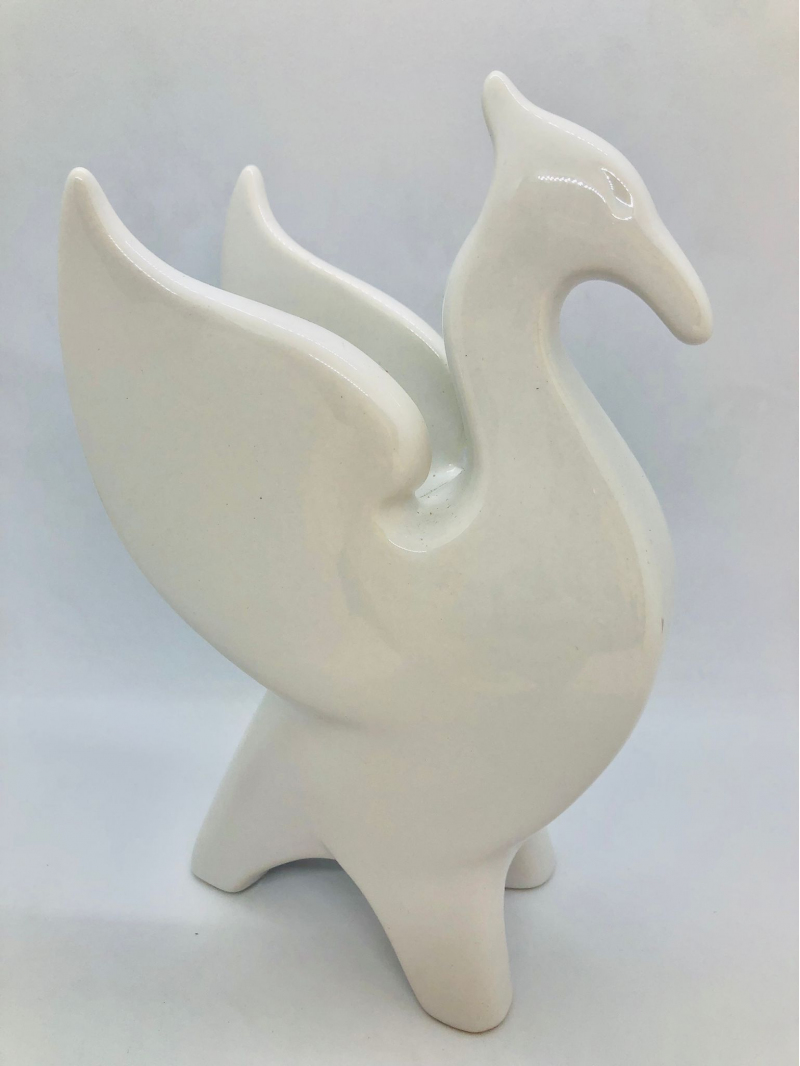 White Ceramic Liver Bird
