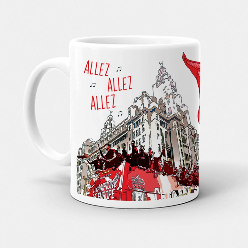 6 Designs Liverpool Gifts Liverpool Mug Red Liverbird Allez Allez Allez Liverpool Mug 5 European Cups Hand Sign