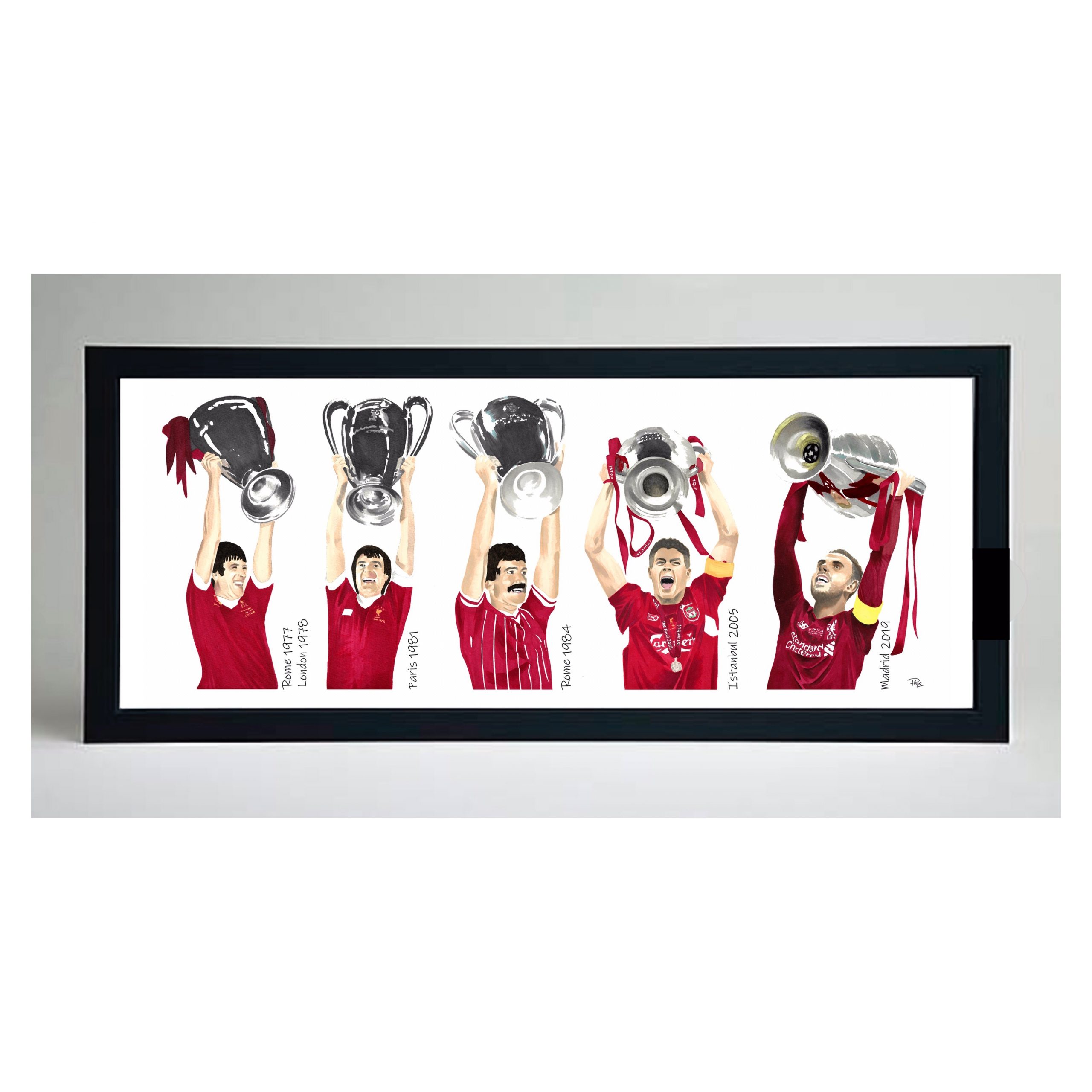Liverpool Champions League Captains Print