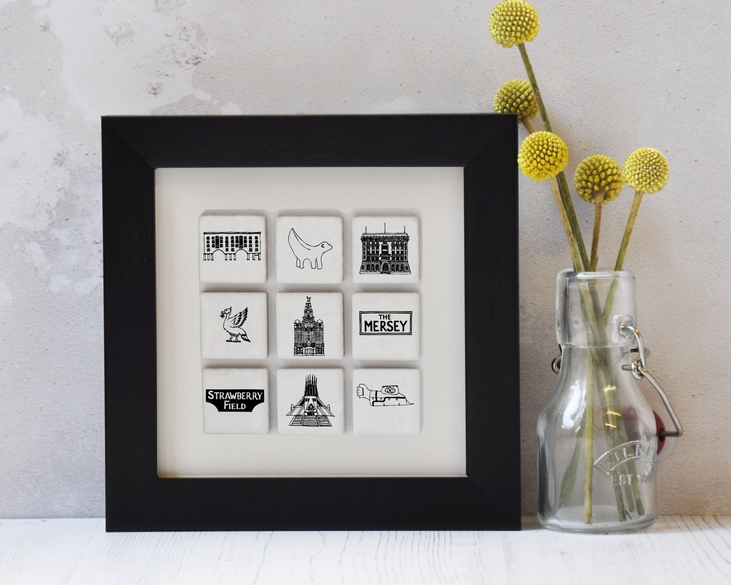 Liverpool Icons Tile Frame - Martha Mitchell - Small