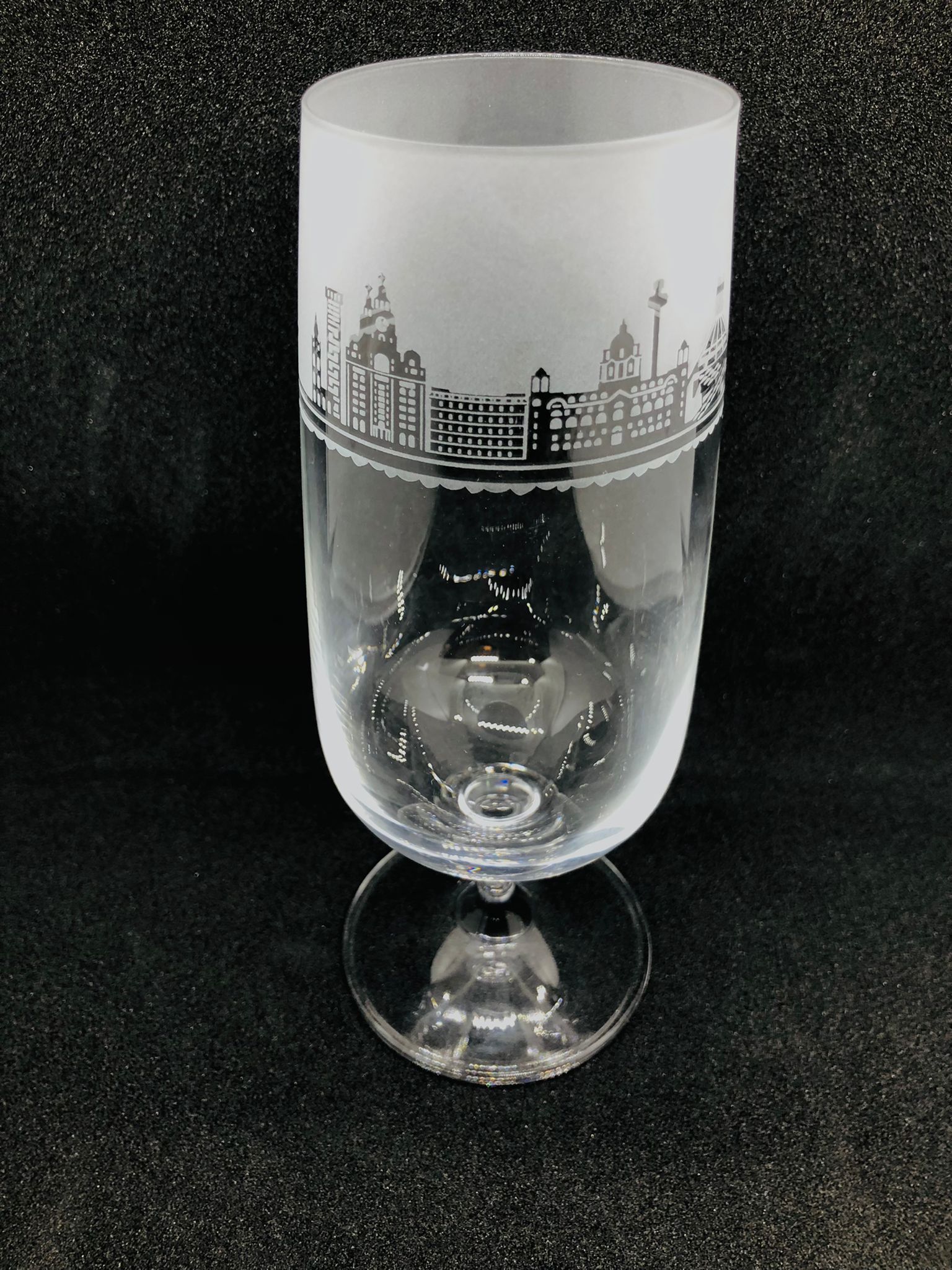 Liverpool Skyline Beer Glass