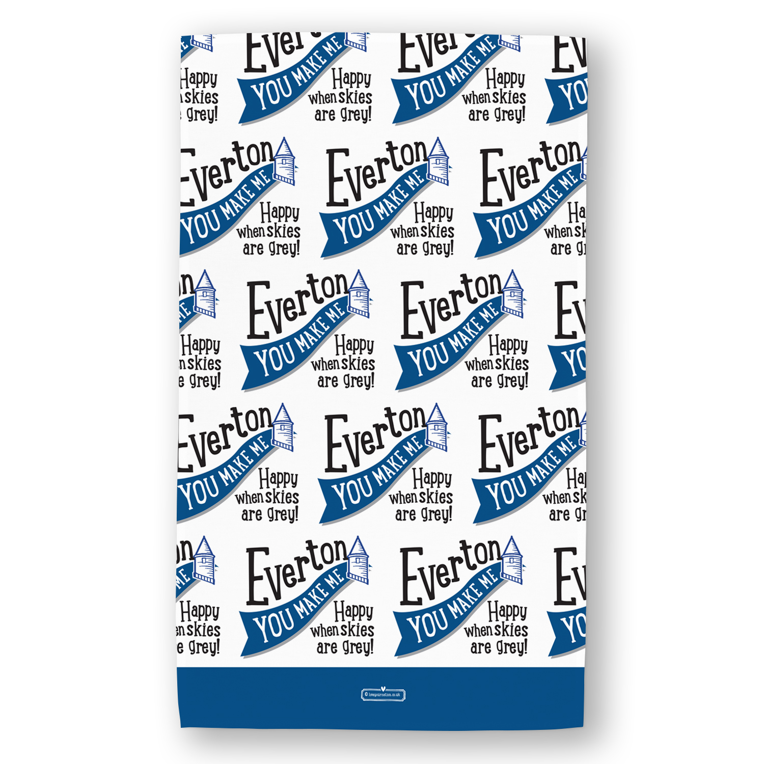 Everton You Make Me Happy Tea Towel