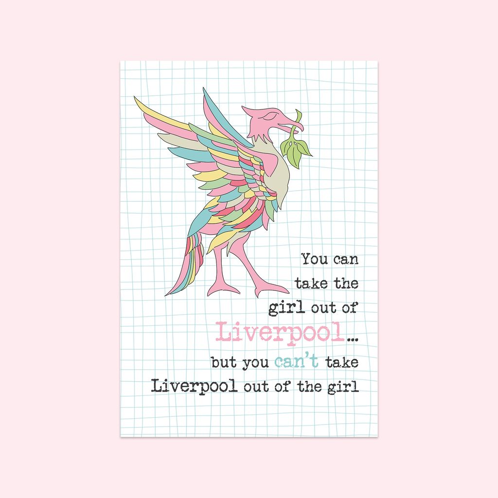 Girl Out Of Liverpool Tea Towel