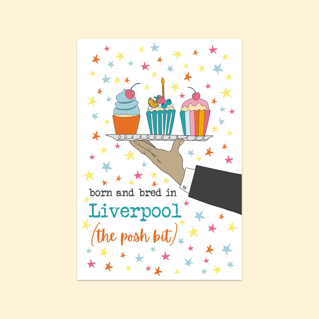 Liverpool Posh Bit Tea Towel